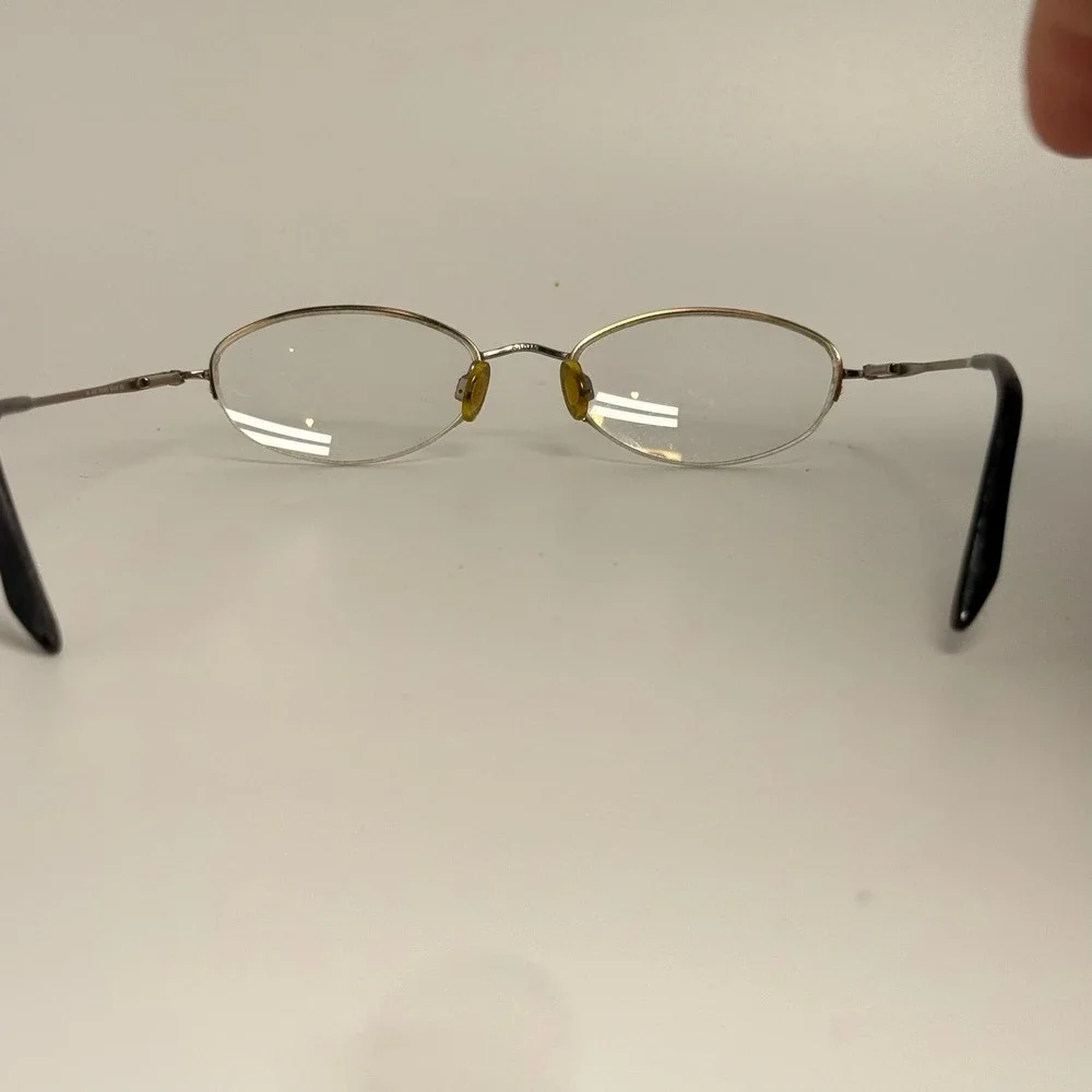 Anne Klein AK 9038 K1536-S Gold Oval Semi Rimless Eyeglass Frames 50-18-135